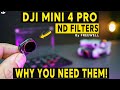 DJI Mini 4 Pro ND FILTERS - WHY You NEED Them!