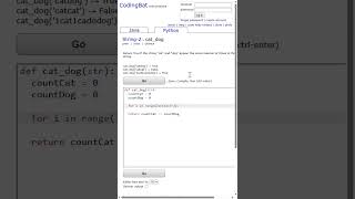 🧮 CodingBat – Python - String2 - 03 cat_dog #codingbat #programminglanguage #pythonprogramming
