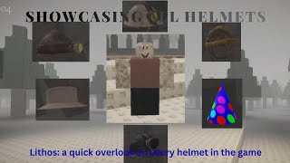 Lithos: showcasing all of the helmets | Roblox