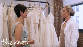 The Knot Dream Wedding 2017: Elena and Amanda Find Their Dream Dresses | The Knot