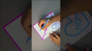 Easy White Paper Card / DIY - Happy Mother's Day Card / Handmade Greeting Card For Mother's Day