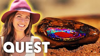 The Opal Whisperers Find Museum-Grade Pipe Fossil Opal Worth Over $30k! | Outback Opal Hunters