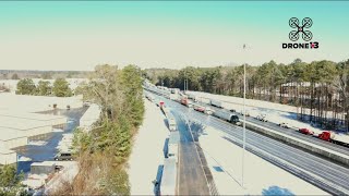 WATCH: Drone13 captures conditions on I-475 after winter storm