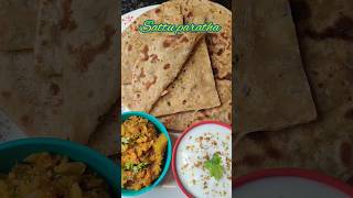 Sattu paratha | సత్తు పరాట 😋😋@TeluguIndianCuisine #easy #food #youtube shorts#shorts