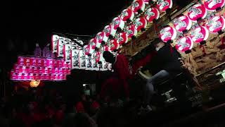 2022/10/13 富田林市美具久留御魂神社秋祭り 若一・新堂 顔合わせ #だんじり #横しゃくり #縦しゃくり