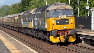 47593 - ‘Galloway Princess’ and  D1944 - ‘Craftsman’ at Gretna Green Station (Monday 18th July 2022)