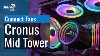 Cronus by ThunderX3 Mid Tower Case - How to connect third party fans and accessories to the hub