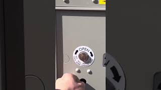 How To Use Parcel Locker Doors on a Cluster Mailbox (key stays in the lock after you open it!)