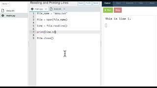 Reading a Line from File Example [Python]