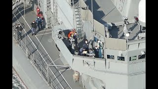 海上自衛隊in来島海峡　令和3年秋　訓練支援艦くろべ