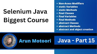 Java - Part 15 (Selenium Java Biggest Course)