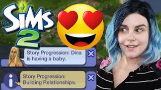 Sims 2 STORY PROGRESSION! Testing the new mod (and it's amazing).