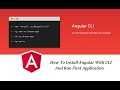 How To Install Angular CLI In Any Windows 10/11& Run Your First Application(Full Setup Step By Step)