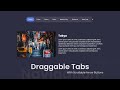 Responsive Horizontal Scrollable & Draggable Tab Menu | With Tab Content - Html, CSS & Javascript