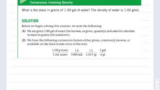 Mass, Density, and Volume in Dimensional Analysis