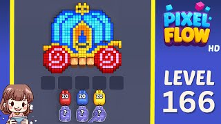 Pixel Flow Level 166 Solution Walkthrough