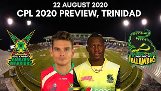 CPL 2020 Guyana Amazon Warriors vs Jamaica Tallawahs Preview - 22 August 2020 | Trinidad