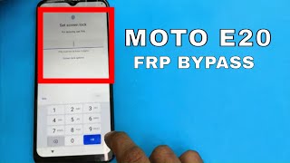 MOTOROLA MOTO E20 XT2155-6 frp bypass || MOTOROLA MOTO E20 frp bypass