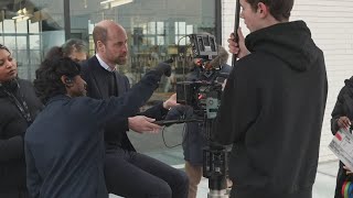 Prince William visits London Screen Academy