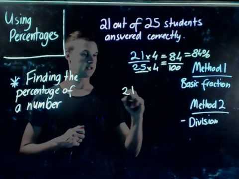 Finding the percentage between two numbers Finding the percentage between two numbers