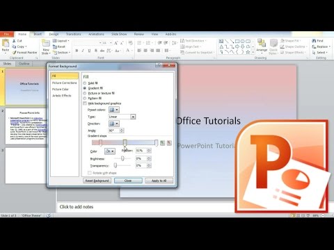How to change, edit Background color in PowerPoint slide presentation How to change, edit Background color in PowerPoint slide presentation
