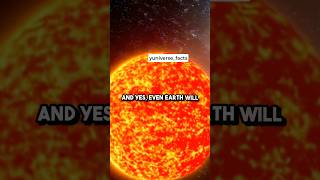 The Sun will eventually became a red giant 😦🌞🔥 #sun#universe #facts #shortsfeed #nasa  #red #earth