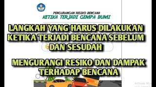 Langkah Yang Harus Dilakukan Mengurangi Dampak Resiko Bencana