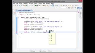 CSC-111 - Chapter 4 - Great Circle Distance