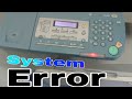 System Error E007  How to clean