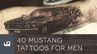 40 Mustang Tattoos For Men