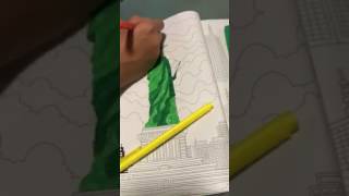 Statue of Liberty coloring in (time lapse)