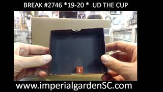 SINGLE BREAK #2746 : 19-20 UD THE CUP (EXQUISITE) NHL HOCKEY BOX