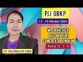 pjj gbkp tgl 13 19 oktober 2024