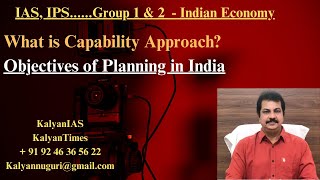 What is Capability Approach? Objectives of Planning in India - KalyanTimes.com