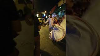 When in Colombia!  Dancing in the streets.  Roped into a street Cumbia performance.