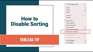 How to Disable Sorting on a Worksheet