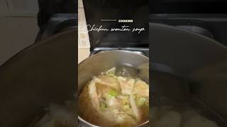 Quick \u0026 easy, Let’s cook chicken wonton soup #chickenwonton #souprecipe