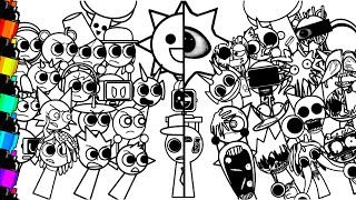 Incredibox Sprunki New Big Coloring Pages How To Color Original Sprunki