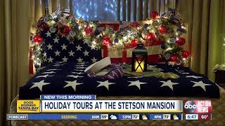 Holiday tours at the Stetson Mansion