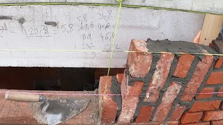 A flat arch guide for bricklaying