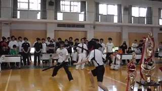 有段男子長剣フリー決勝　スポーツチャンバラ関東学生大会2010