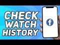 How to Check Watch History on Facebook Lite (2024)