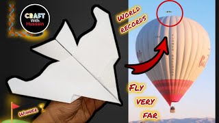 How to make a paper plane | paper airplanes | new version plane | fly very far | Craft with Hussain