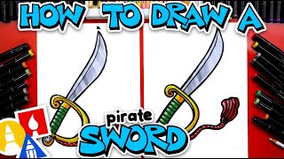 How To Draw A Pirate Sword Cutlass