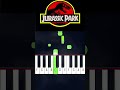 Jurassic Park Theme | EASY Piano Tutorial #shorts