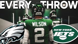 Zach Wilson EVERY THROW - Week 6 - New York Jets vs Philadelphia Eagles Highlights