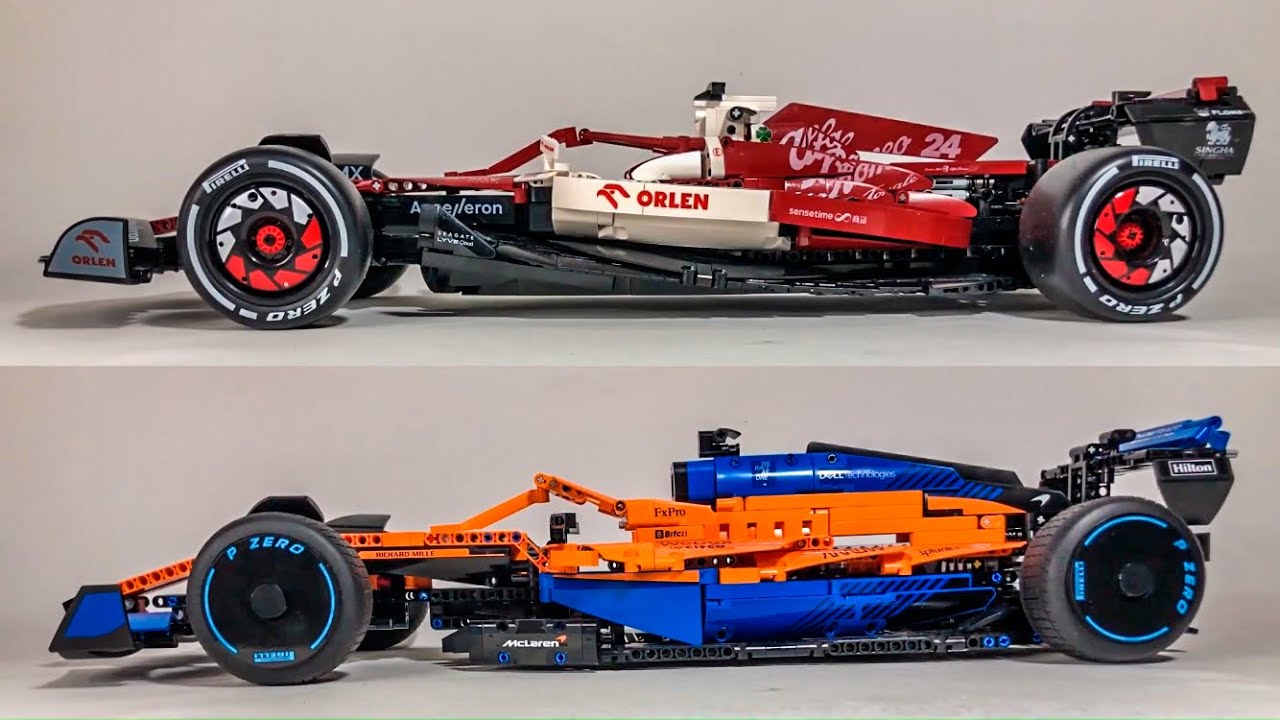 Cada C64005W Alfa Romeo F1 Team ORLEN Vs Lego Technic 42141 McLaren F1 ...