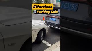 Easy Steps to Exit Tight Parking Spaces for Beginners #cardrivingtips #automobile #shorts