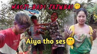 Aikhow maoji badi nubai🤭 !! Full video Happy Holi day// Gopi Vlog