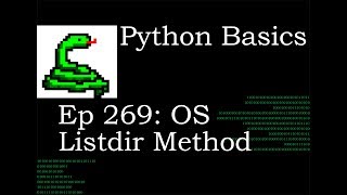 Python Basics Os Listdir Method